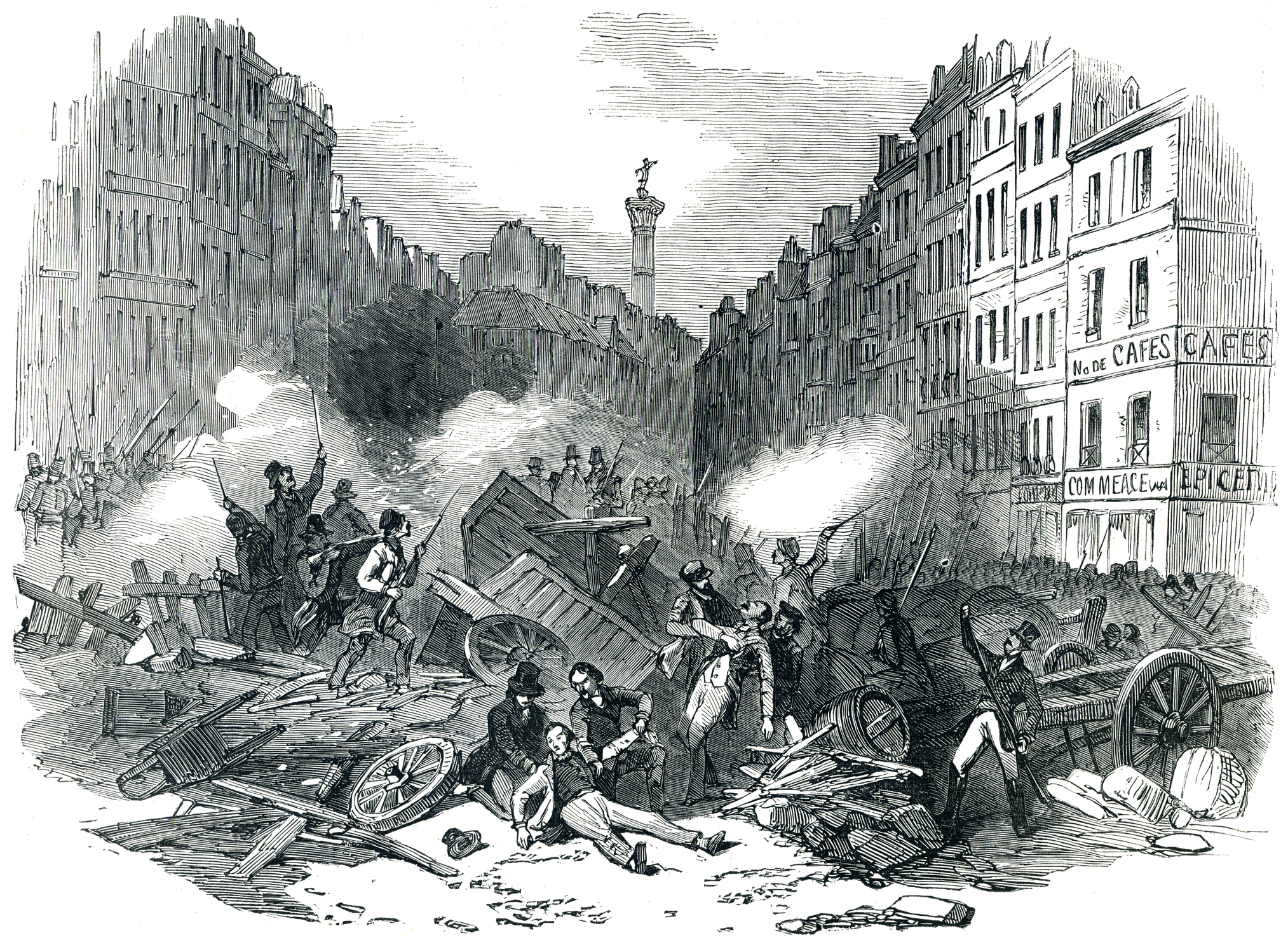 French Revolution Barricade of Faubourg St Antoine