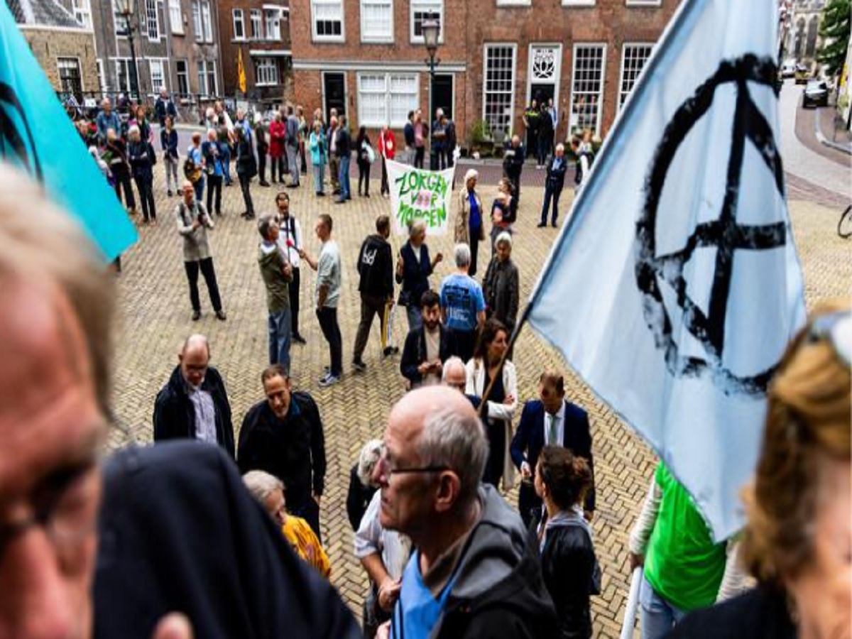 Manifestación en el sur de Holanda