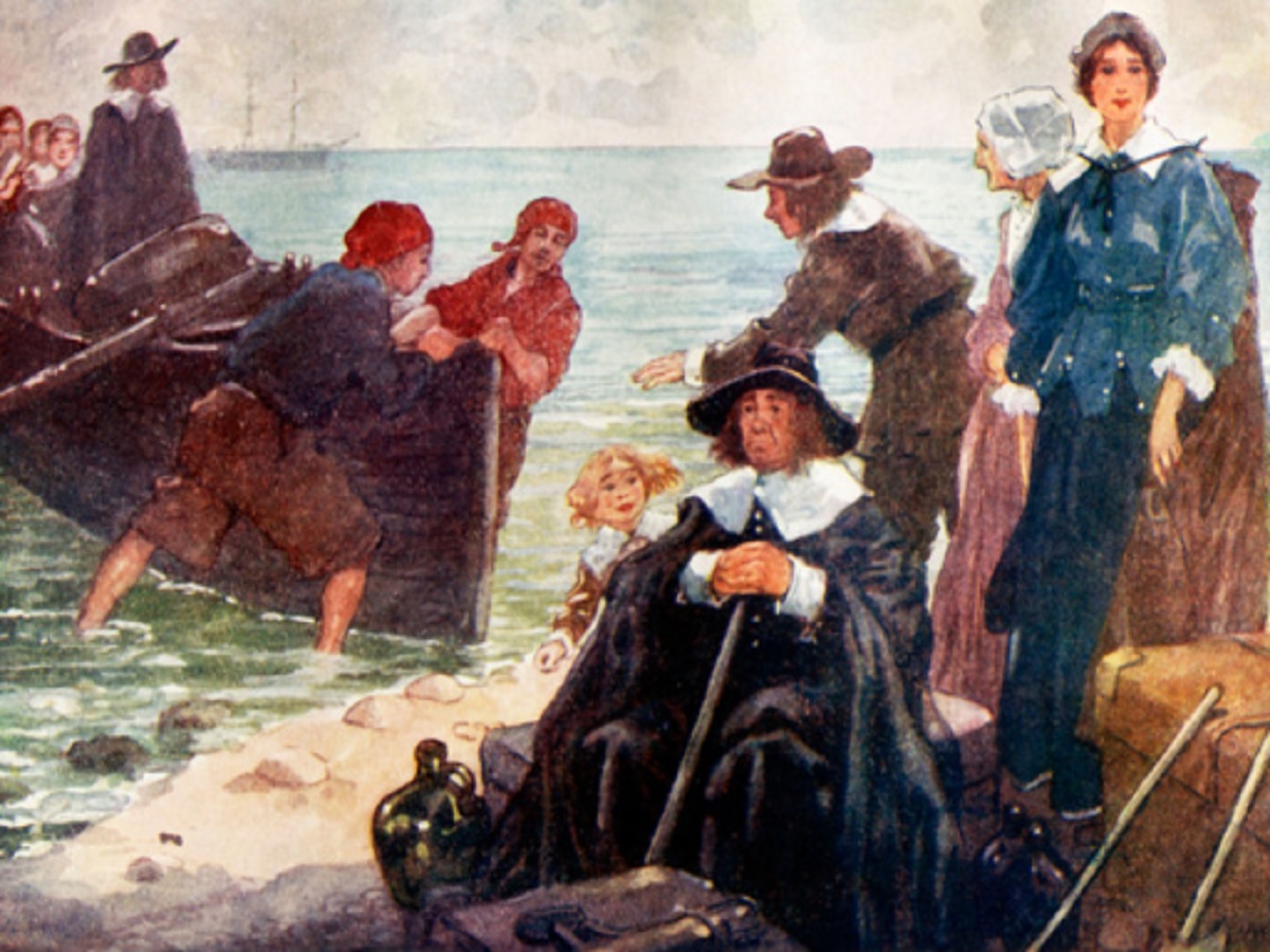 Primeros peregrinos llegando a Norteamérica