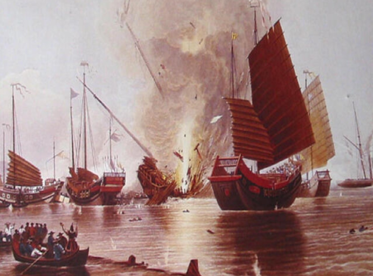 Barcos ingleses, guerras del opio 1841