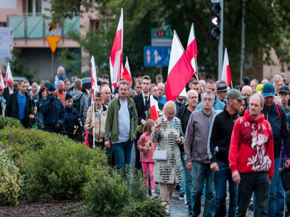 Manifestación sobre Volinia en Breslavia, Polonia.