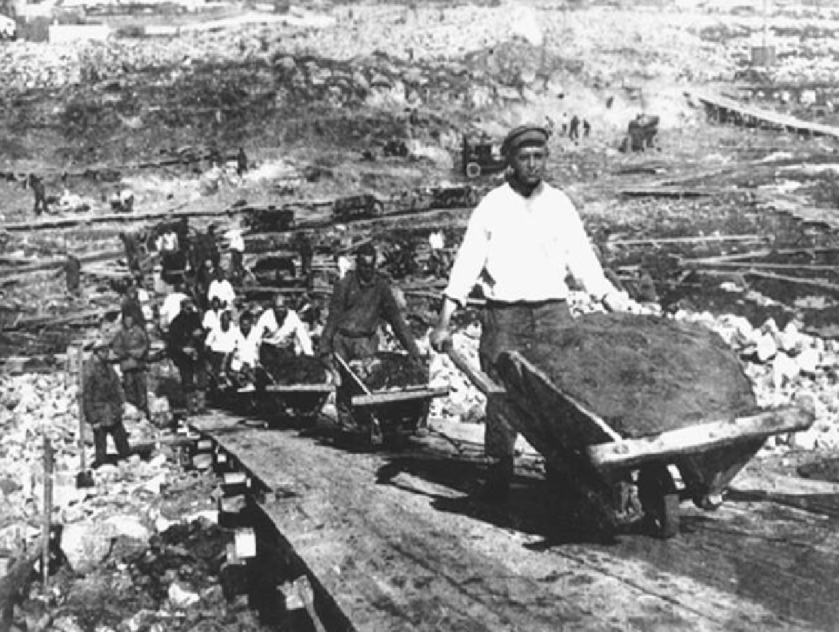 Campesinos rusos en un Gulag en 1930