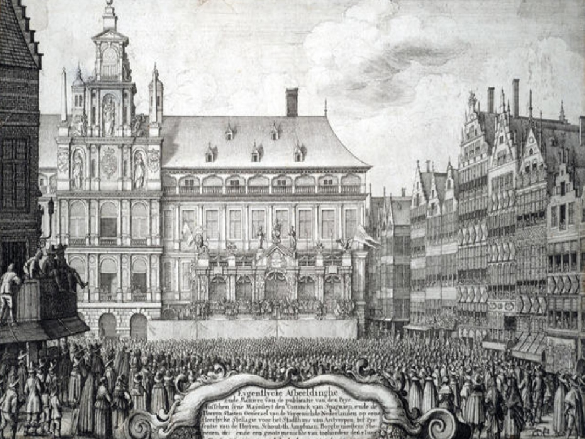 Ilustración sobre la Paz de Munster, 1648