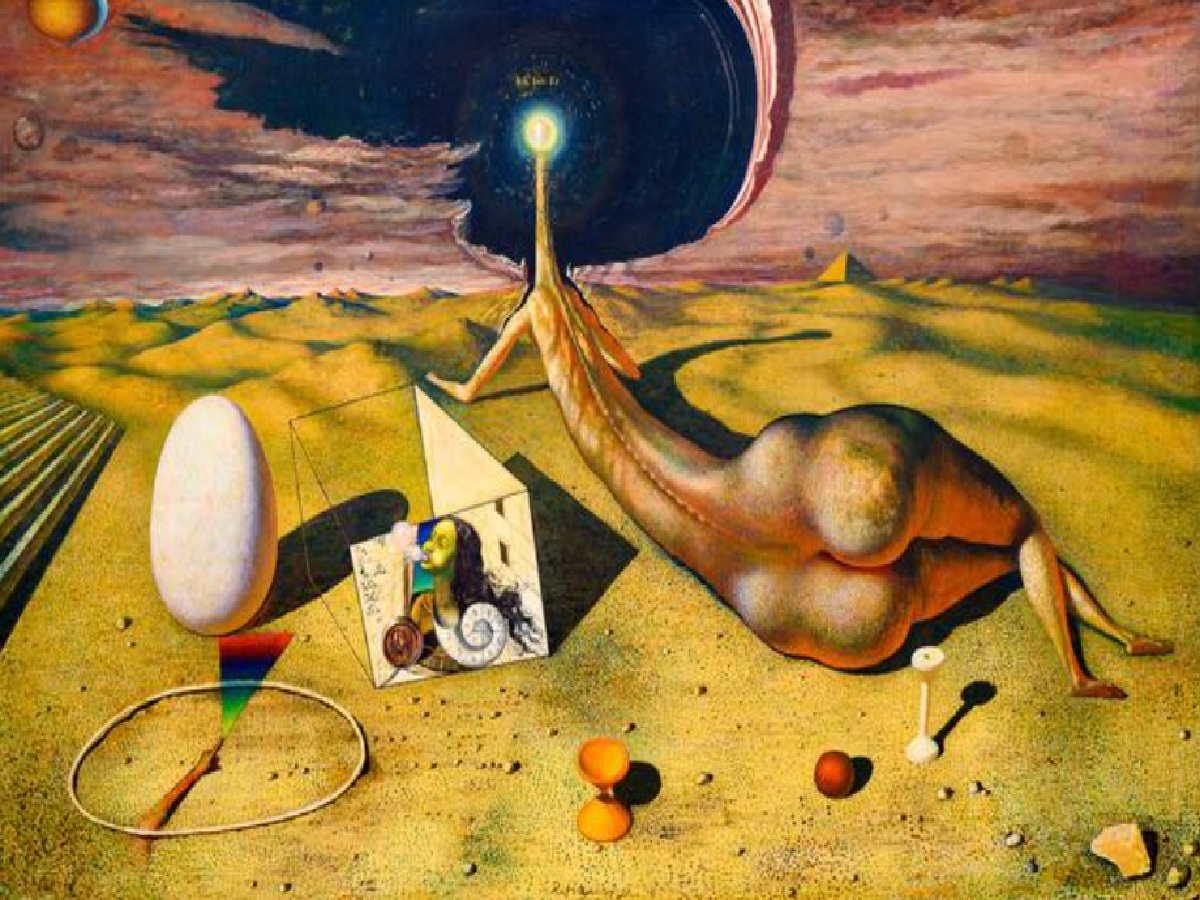 I am Id, cuadro de Rudolf Hausner. Concepción metafísica